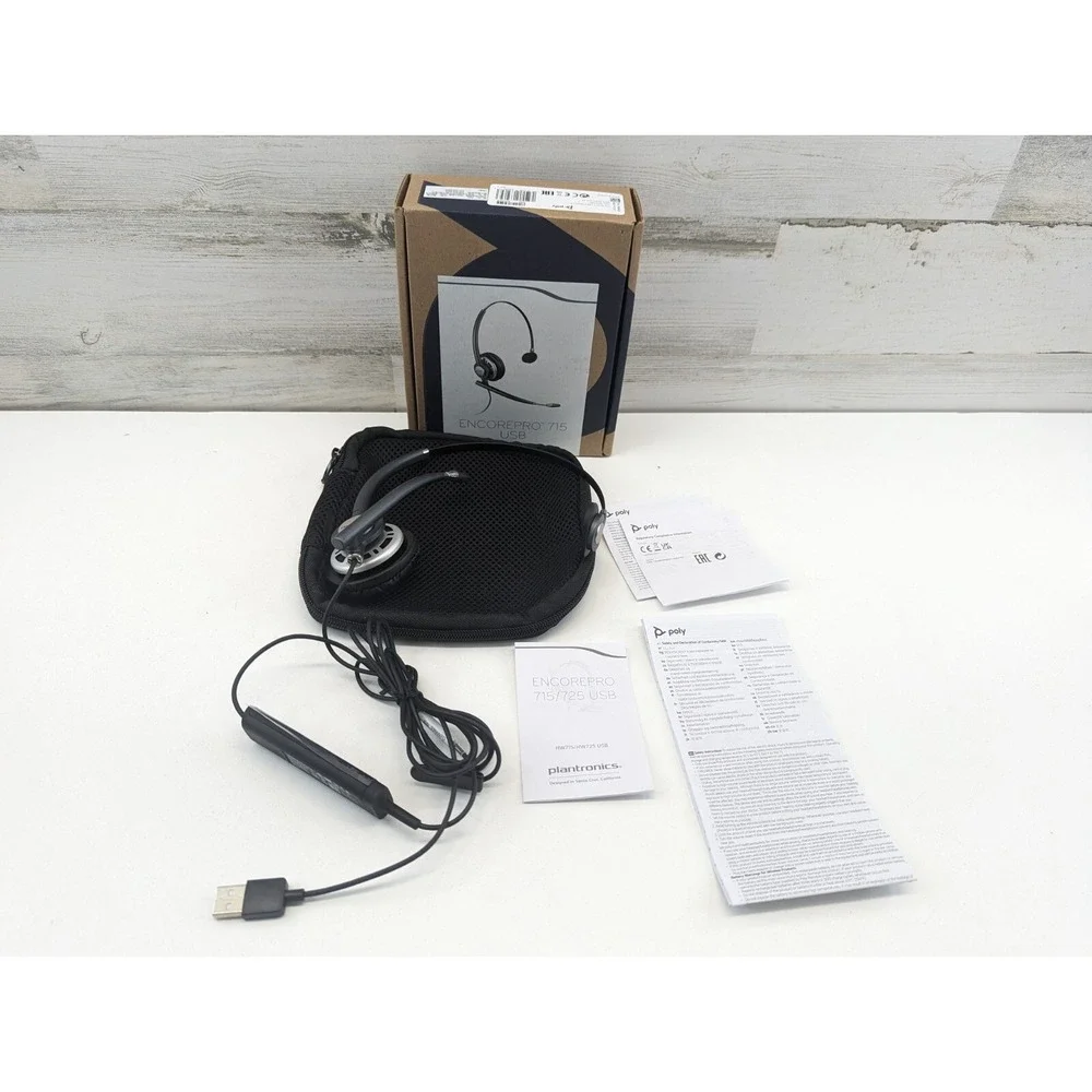 Poly‎ Plantronics EncorePro 715 USB-A Monoaural Headset TAA 783N5AA HW715